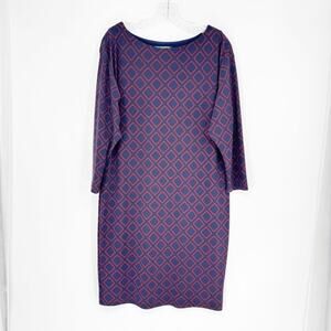 Lauren Ralph Lauren Geometric Shift Dress Size 10